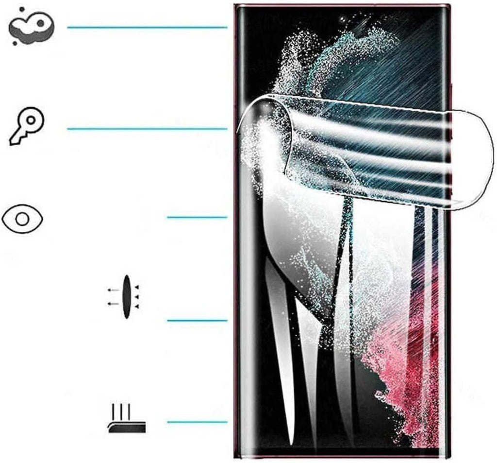 Galaxy S23 Ultra şeffaf esnek ekran koruyucu
