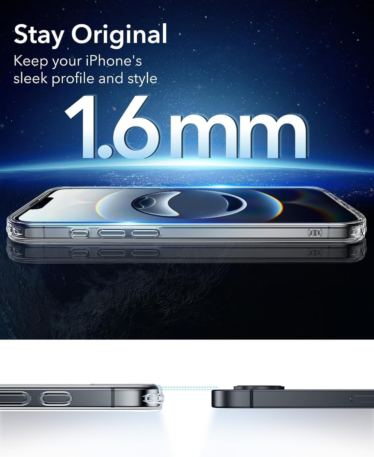iPhone MagSafe şeffaf kılıf