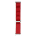 Apple Watch Uyumlu Hasır Kordon – Kırmızı