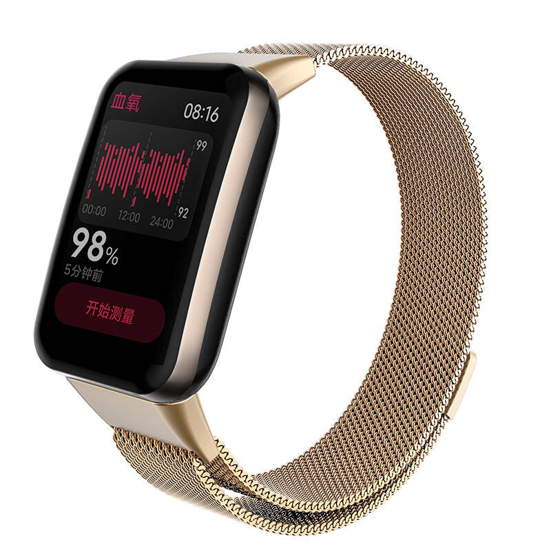 Xiaomi Mi Band 7 Pro Uyumlu Metal Kordon – Rose Gold
