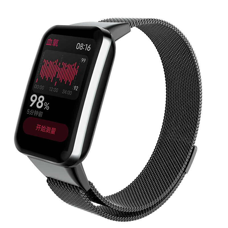 Xiaomi Mi Band 7 Pro Uyumlu Metal Kordon – Siyah