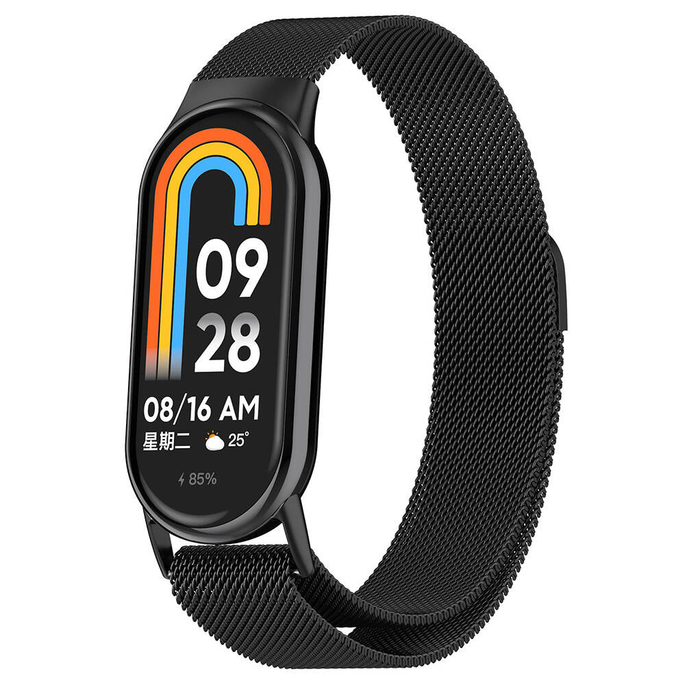 Xiaomi Smart Band 8 Uyumlu Metal Kordon – Siyah