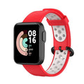 Xiaomi Redmi Watch 2 Lite Uyumlu Silikon Kordon – Kırmızı-Beyaz
