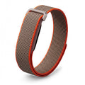 Google Fitbit Air Uyumlu Hasır Kordon – Turuncu-Kahverengi