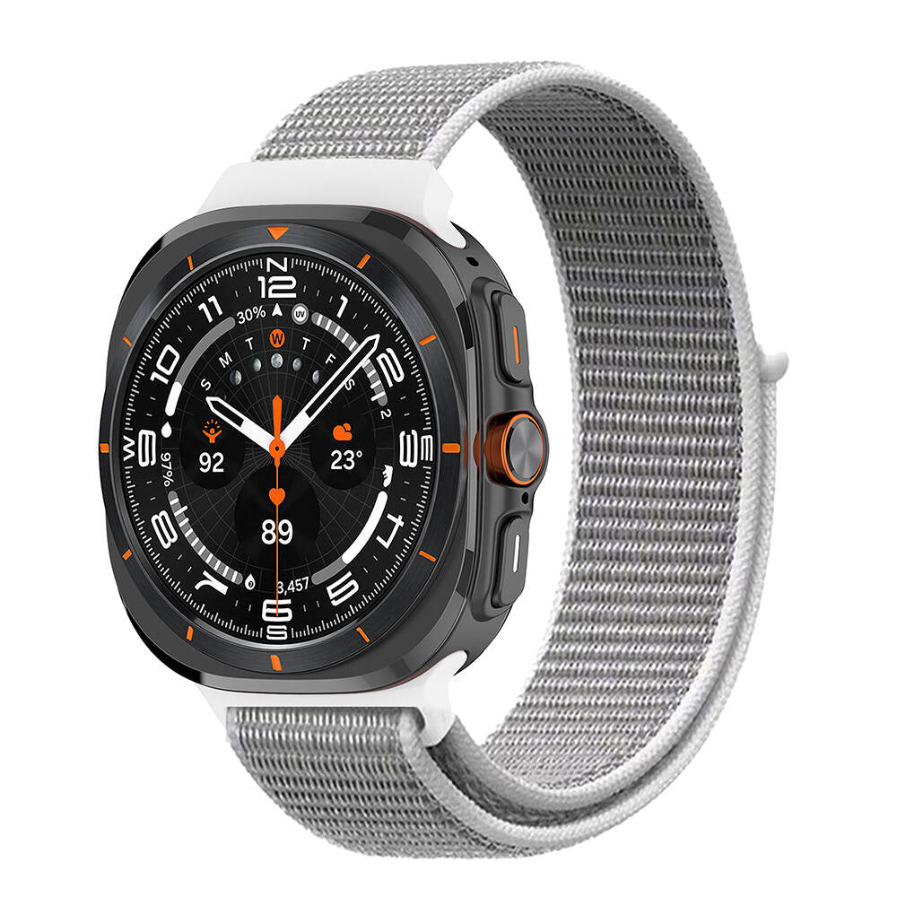 Galaxy Watch Ultra 47mm Uyumlu Hasır Kordon – Beyaz