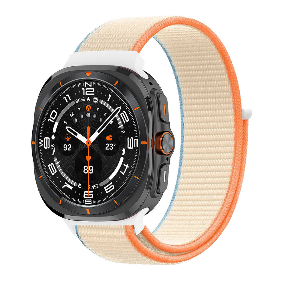 Galaxy Watch Ultra 47mm Uyumlu Hasır Kordon – Krem