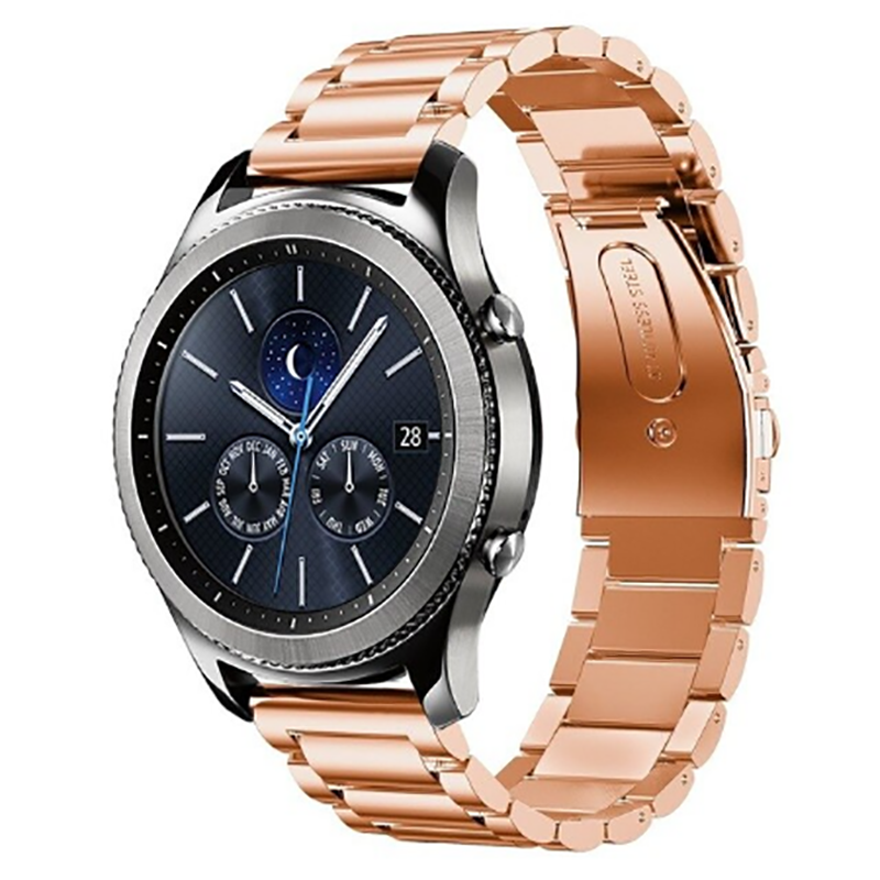 22mm Metal Akıllı Saat Kordonu – Rose Gold