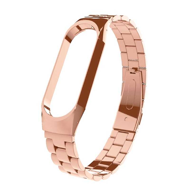 Xiaomi Mi Band 4 / Xiaomi Mi Band 3 Uyumlu Metal Kordon – Gold