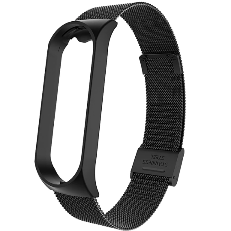 Xiaomi Mi Band 4 / Xiaomi Mi Band 3 Uyumlu Metal Kordon – Siyah