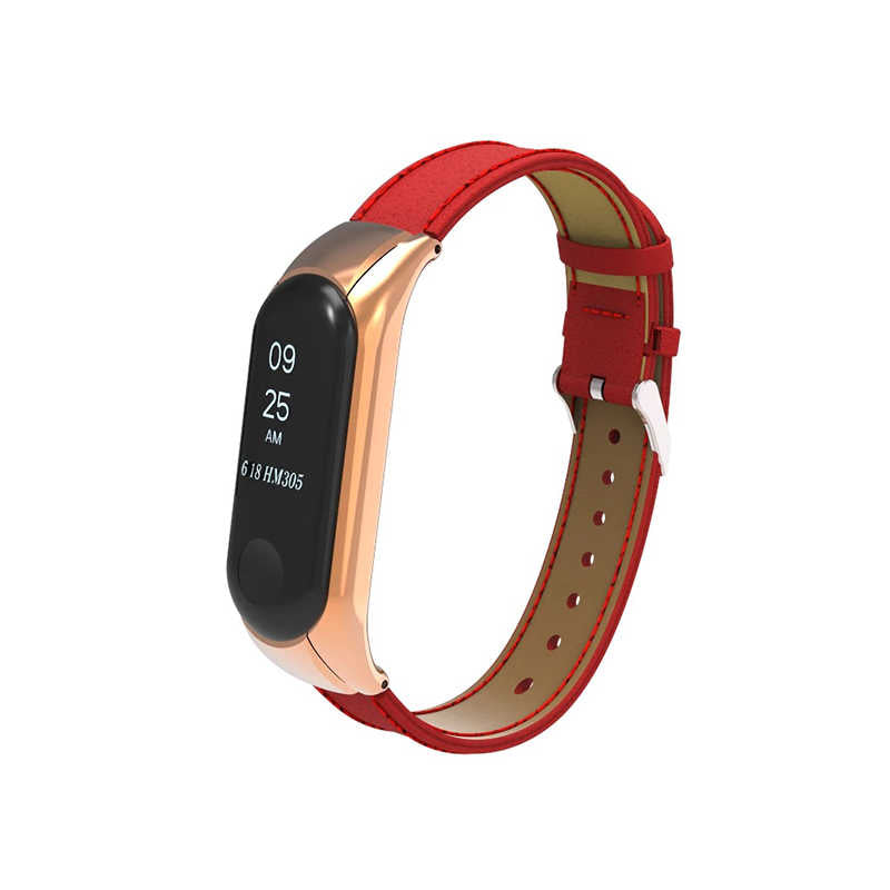 Xiaomi Mi Band 4 / Xiaomi Mi Band 3 Uyumlu Deri Kordon