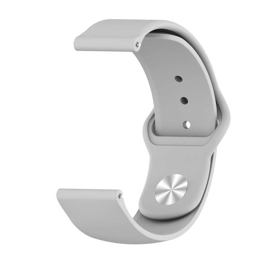 18mm Silikon Akıllı Saat Kordonu – Gri