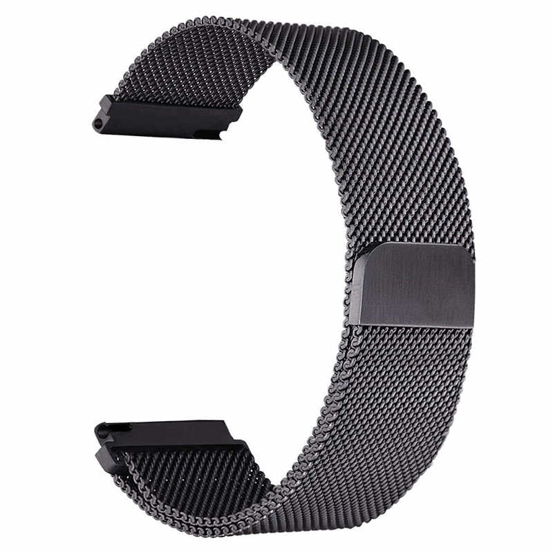 20mm Metal Akıllı Saat Kordonu – Siyah