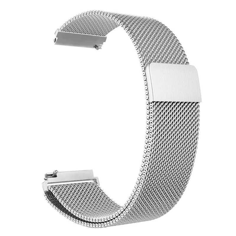 22mm Metal Akıllı Saat Kordonu – Gümüş