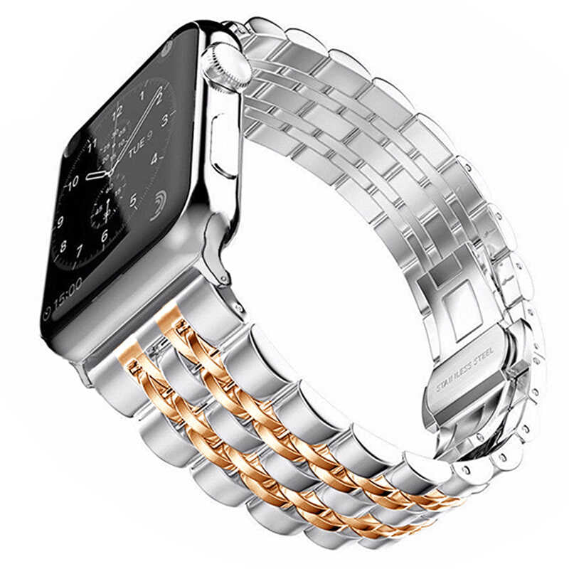 Apple Watch Uyumlu Metal Kordon – Rose Gold