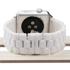 Apple Watch Uyumlu Metal Kordon – Beyaz