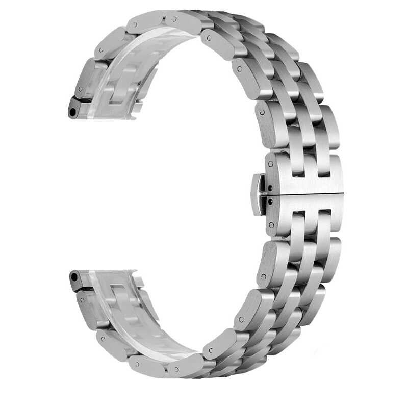20mm Metal Akıllı Saat Kordonu – Gümüş