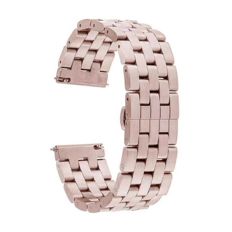 22mm Metal Akıllı Saat Kordonu – Rose Gold