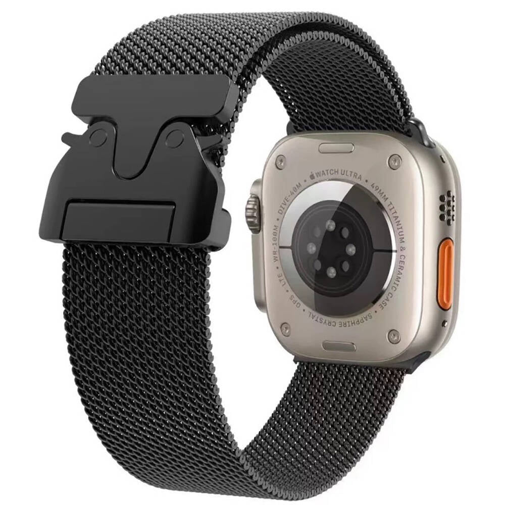 Apple Watch Uyumlu Metal Hasır Kordon