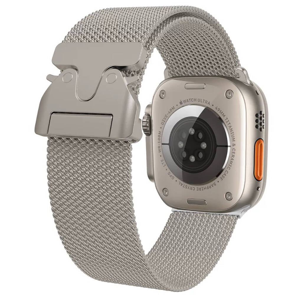 Apple Watch Uyumlu Metal Hasır Kordon