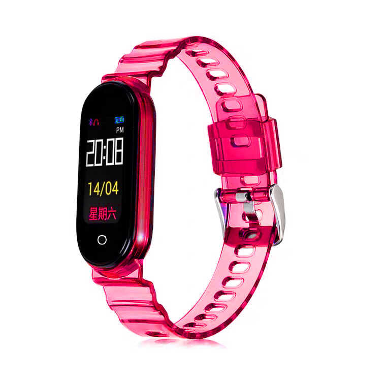 Xiaomi Mi Band 6 / Xiaomi Mi Band 5 Uyumlu Silikon Kordon – Pembe