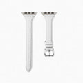 Apple Watch Uyumlu Deri Kordon – Beyaz