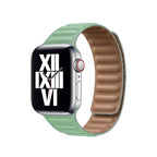 Apple Watch Uyumlu Deri Kordon – Açık Yeşil