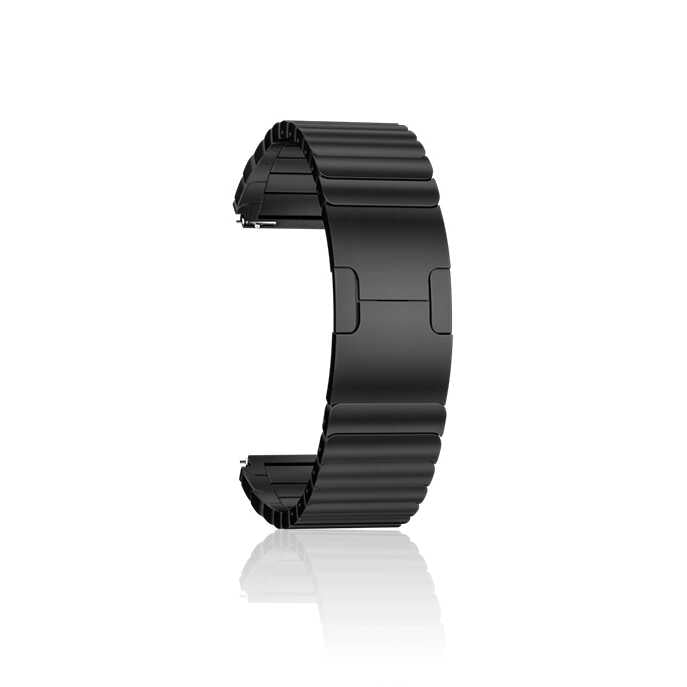 22mm Metal Akıllı Saat Kordonu – Siyah