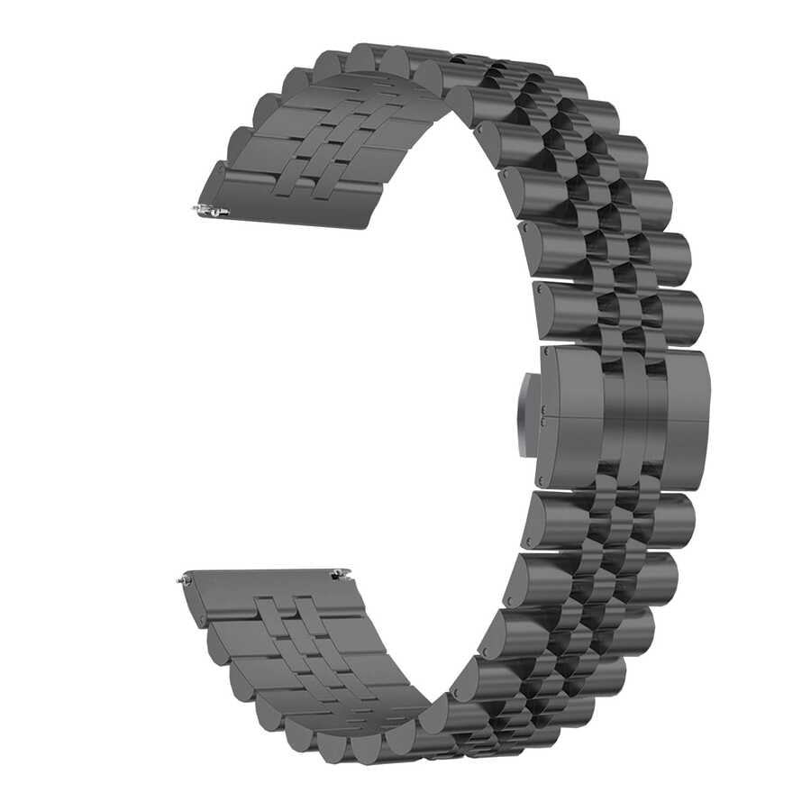 20mm Metal Akıllı Saat Kordonu – Siyah