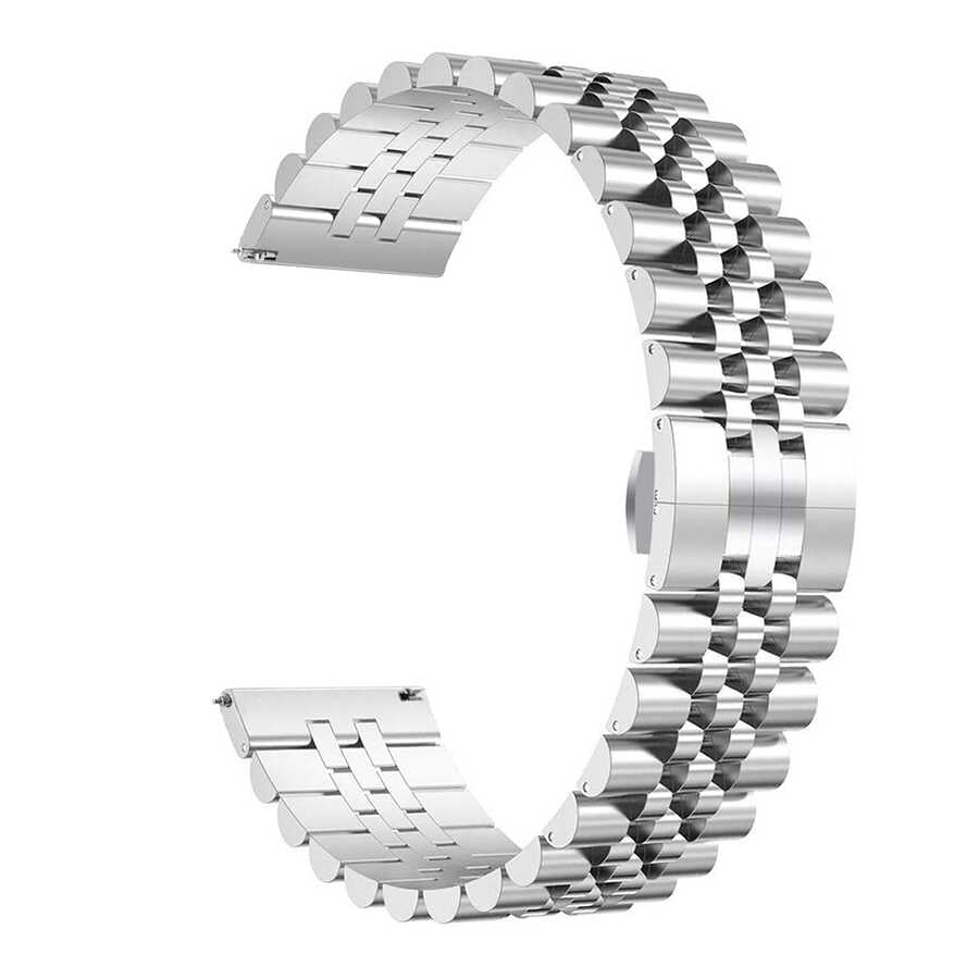 22mm Metal Akıllı Saat Kordonu – Gümüş