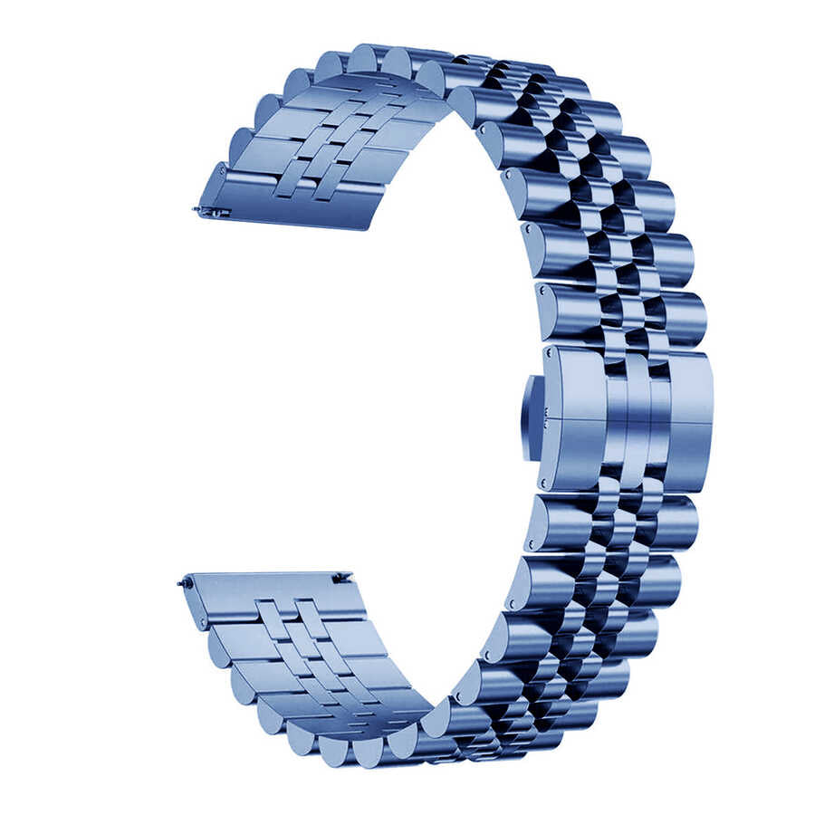 22mm Metal Akıllı Saat Kordonu – Lacivert