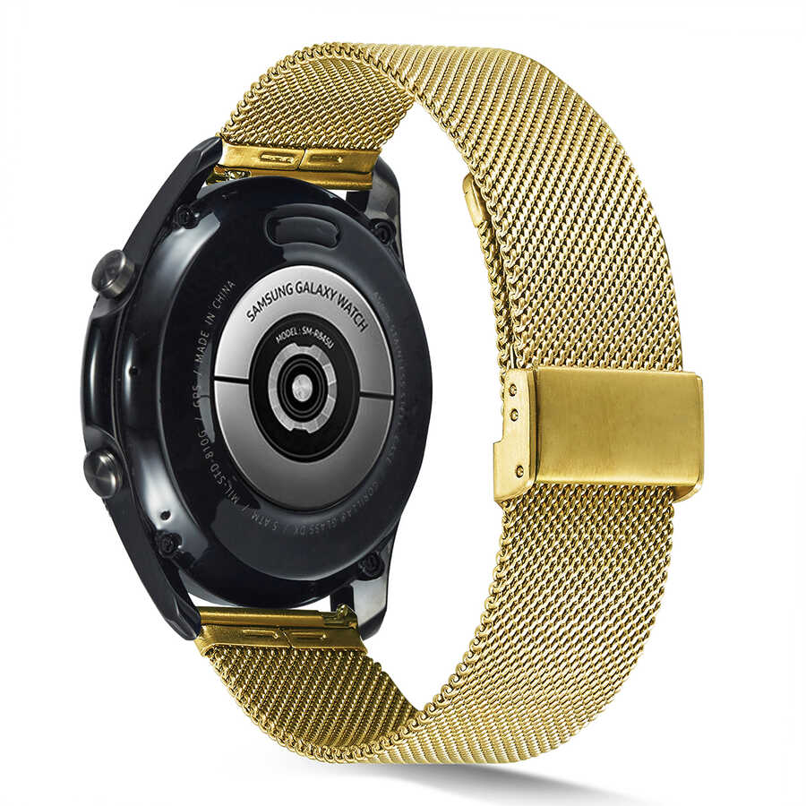 22mm Metal Akıllı Saat Kordonu – Gold