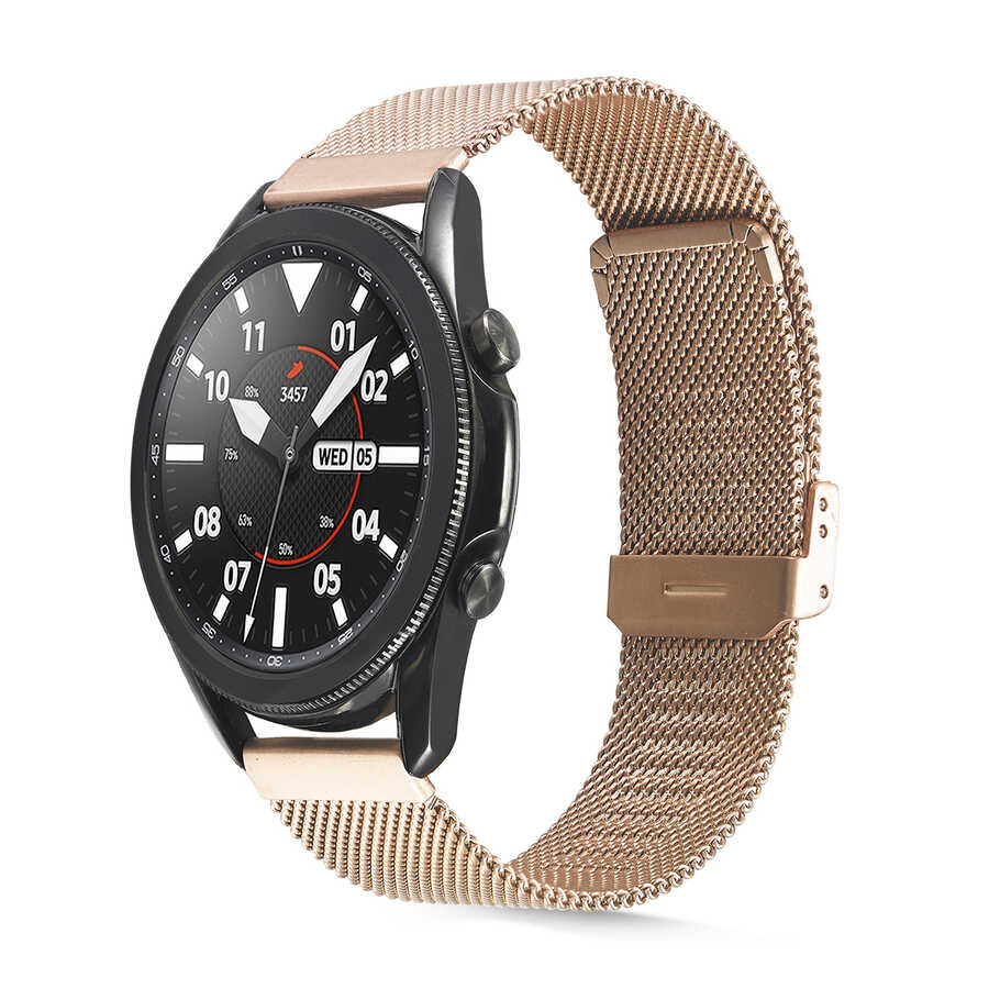 22mm Metal Akıllı Saat Kordonu – Rose Gold