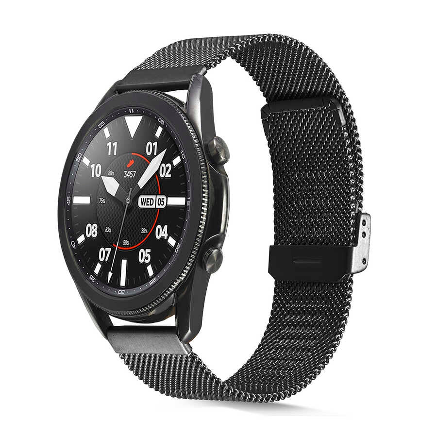 22mm Metal Akıllı Saat Kordonu – Siyah