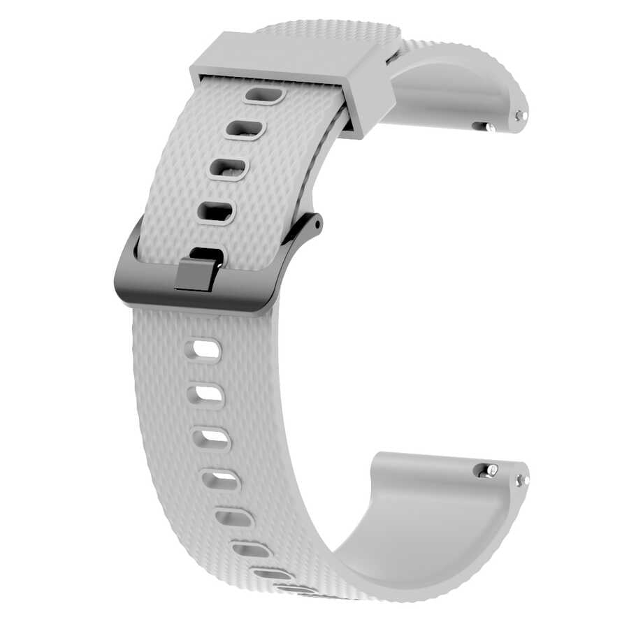 20mm Silikon Akıllı Saat Kordonu – Gri