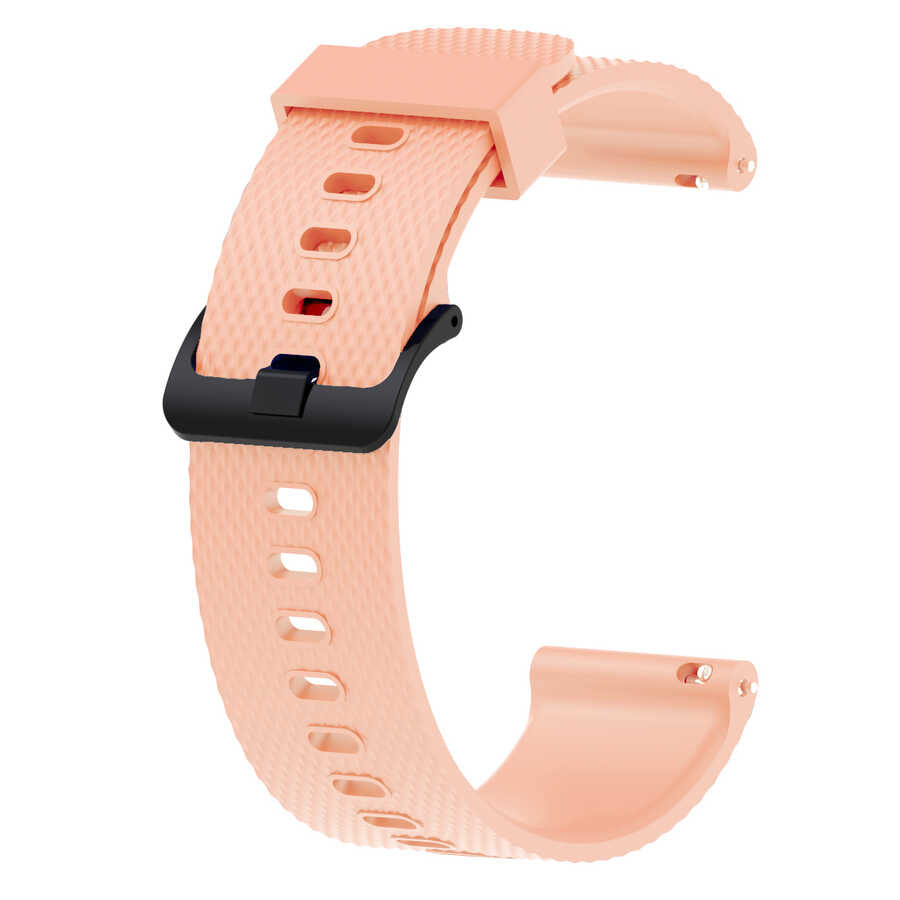 20mm Silikon Akıllı Saat Kordonu – Pembe Açık