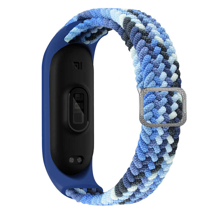 Xiaomi Mi Band 6 ve Diğer Modellerle Uyumlu Örgü Kordon – Briliant blue