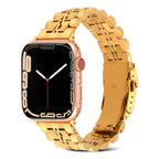 Apple Watch Uyumlu Metal Kordon – Gold