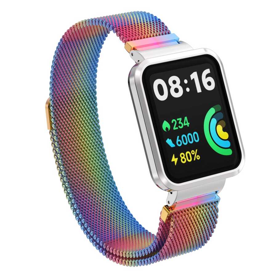 Xiaomi Redmi Watch 2 Lite Uyumlu Metal Kordon – Colorful