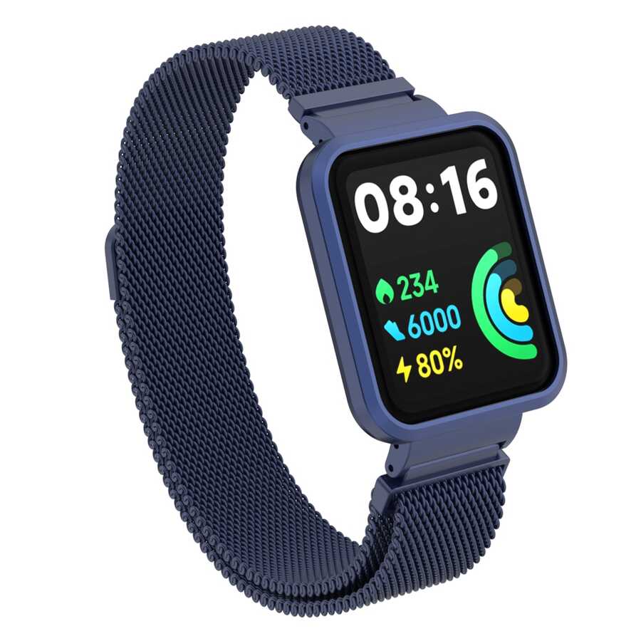 Xiaomi Redmi Watch 2 Lite Uyumlu Metal Kordon – Lacivert