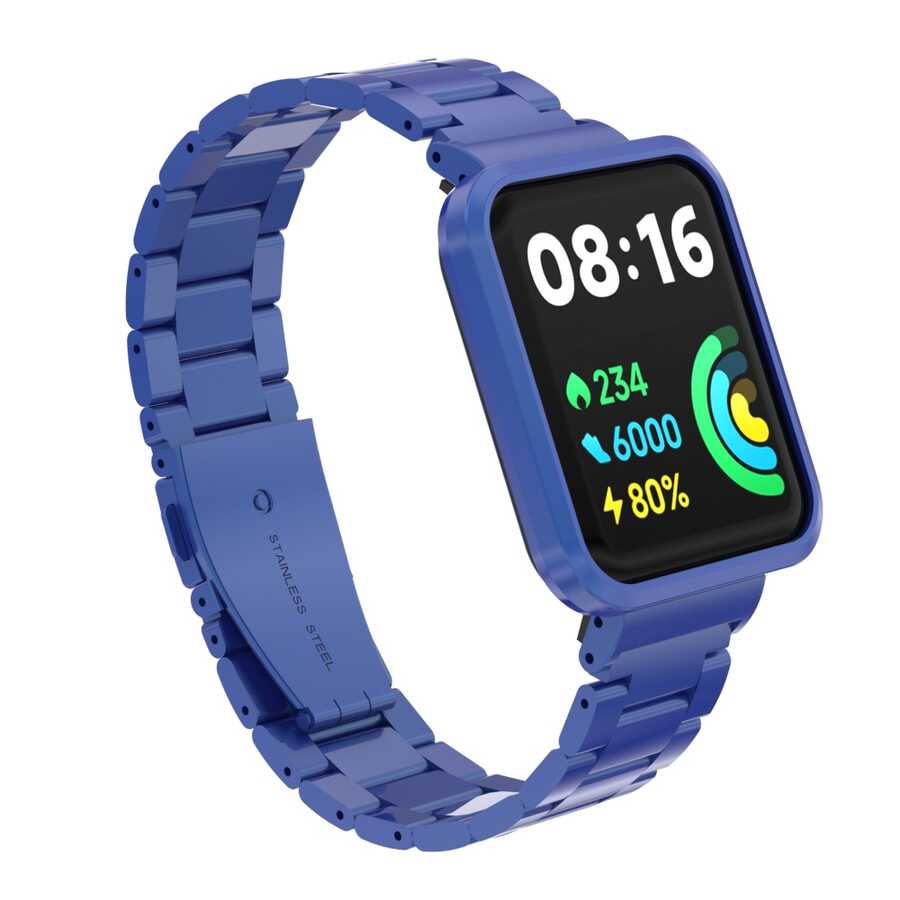 Xiaomi Redmi Watch 2 Lite Uyumlu Metal Kordon – Lacivert