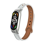 Xiaomi Mi Band 7 Uyumlu Deri Kordon – Beyaz