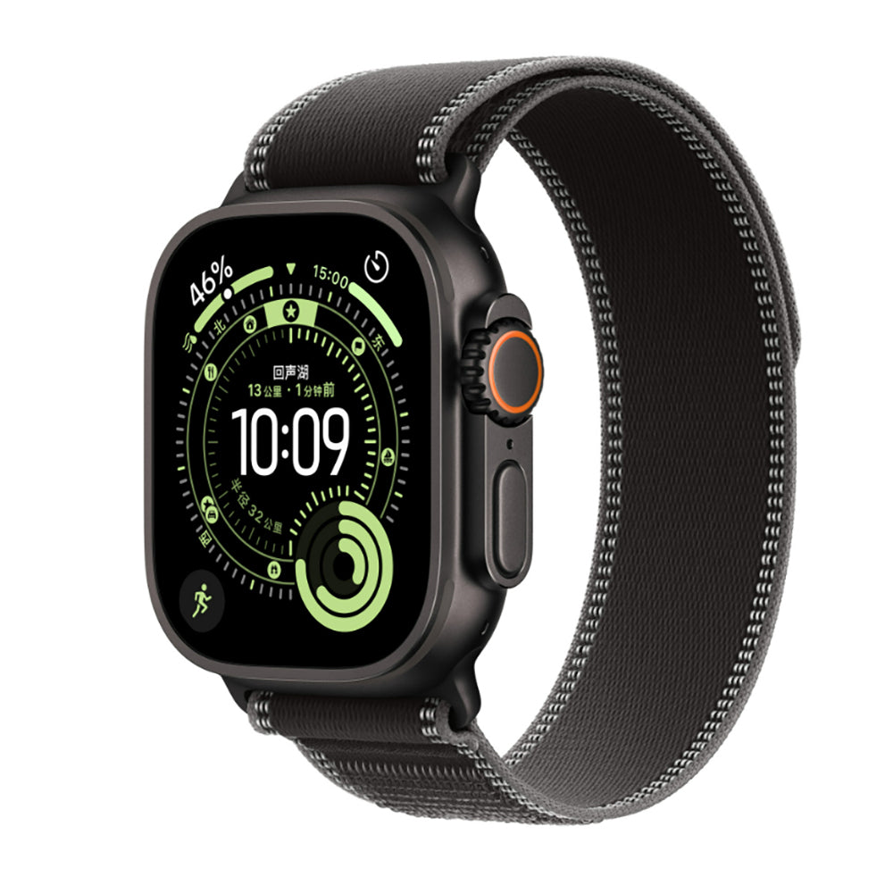 Apple Watch Uyumlu Hasır Kordon – Charcoal