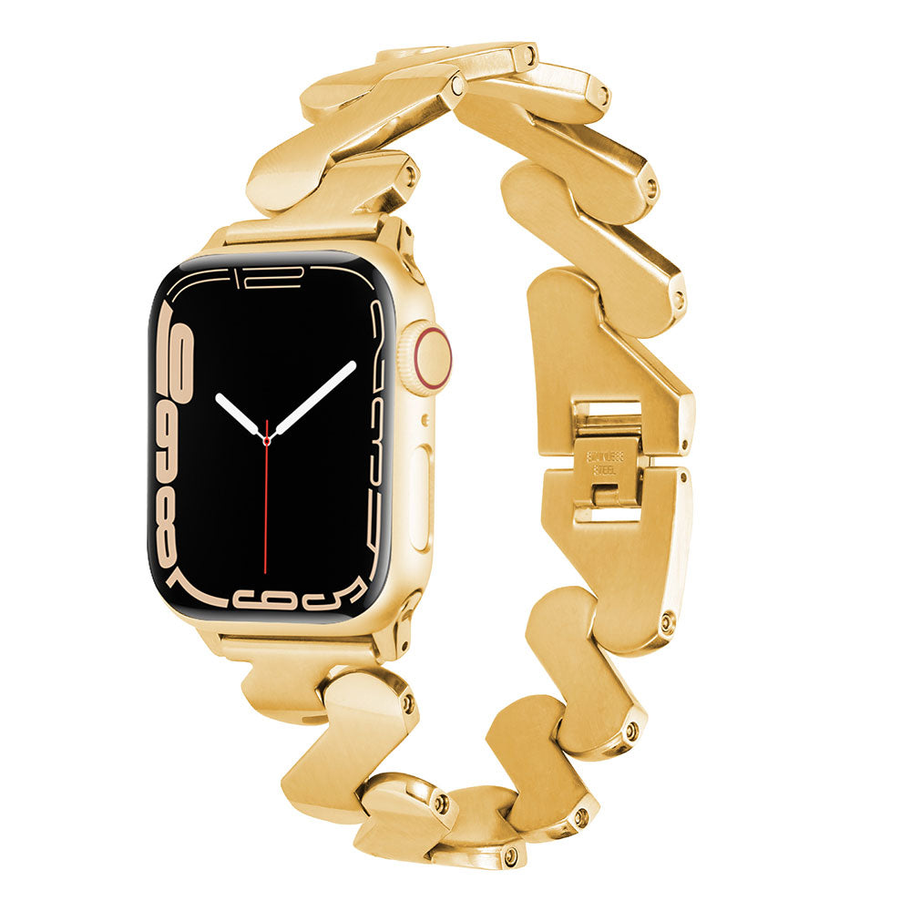 Apple Watch Uyumlu Metal Kordon – Gold