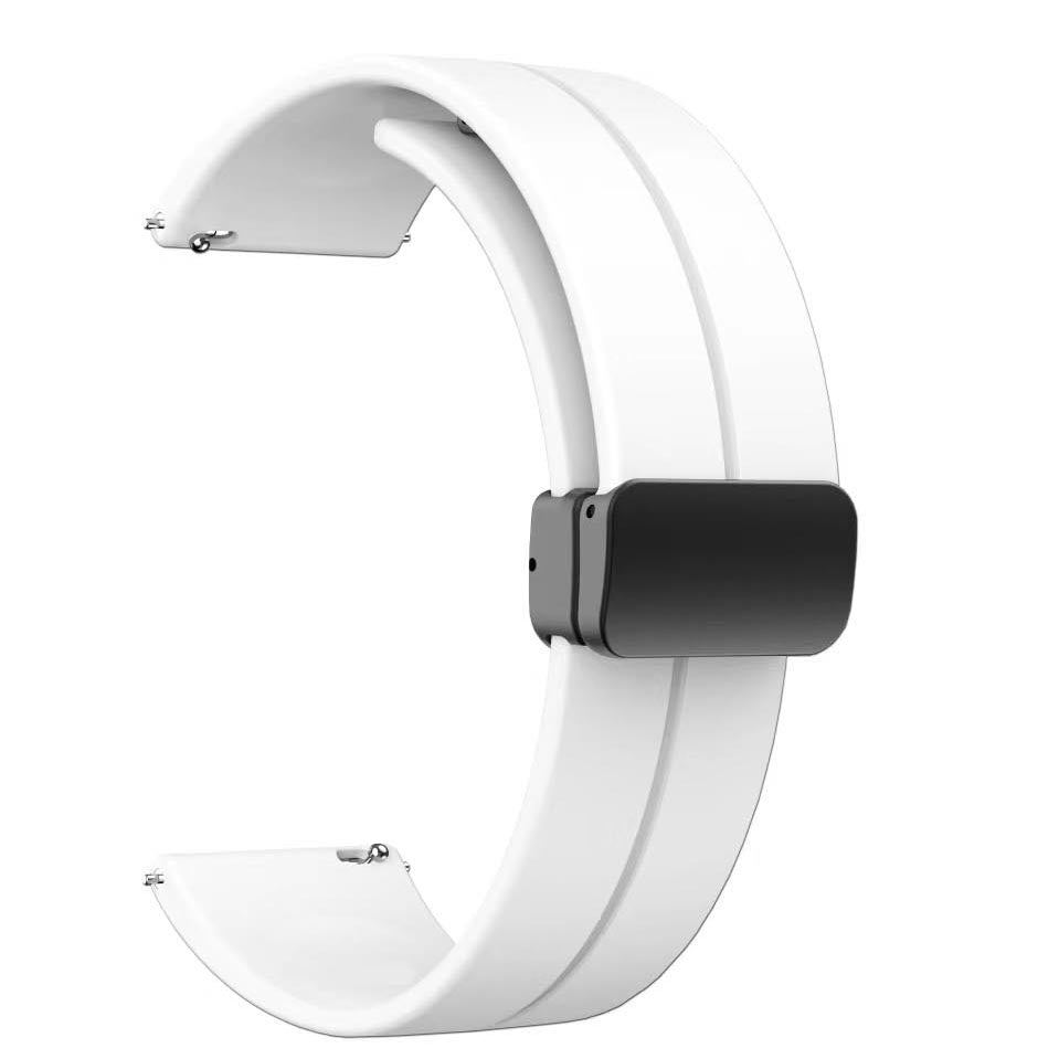 20mm Silikon Akıllı Saat Kordonu – Beyaz