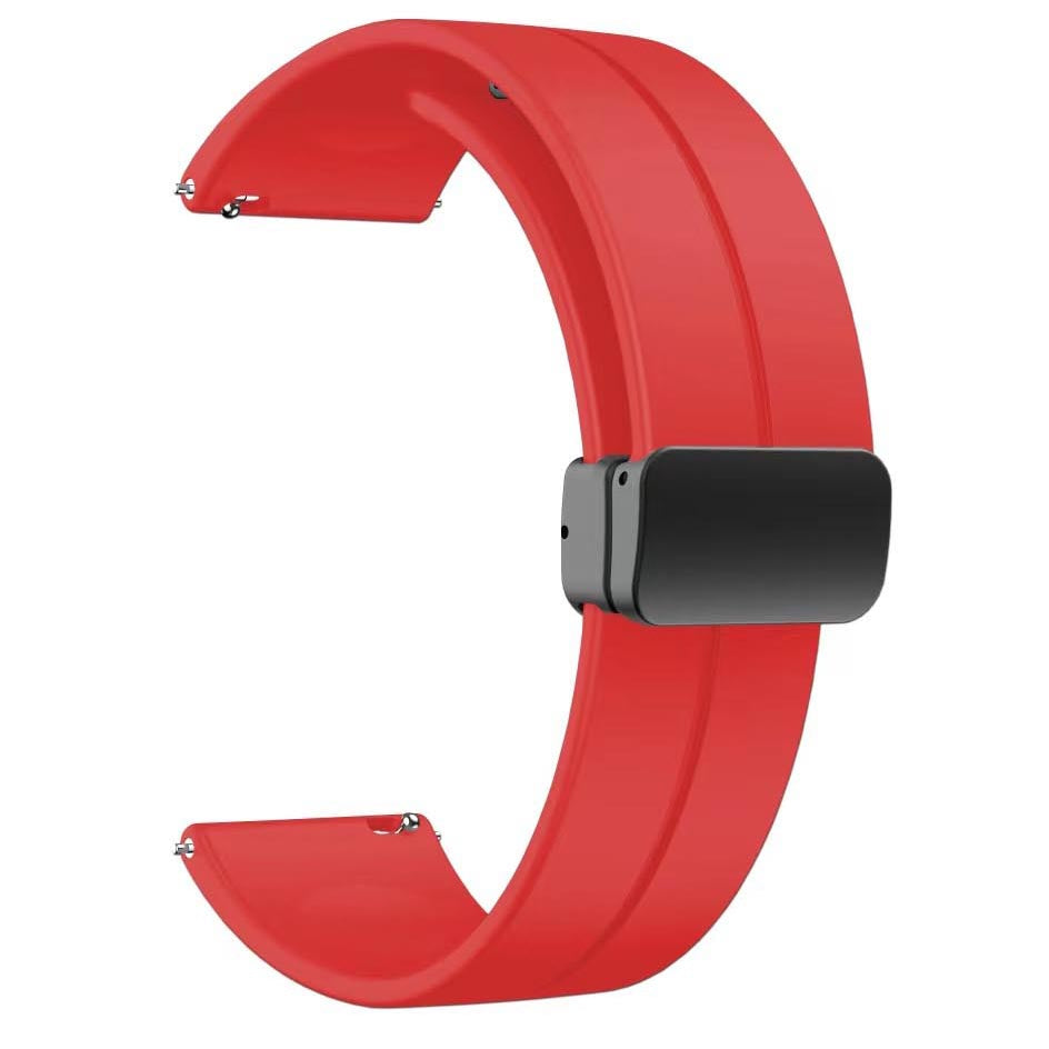 20mm Silikon Akıllı Saat Kordonu – Kırmızı