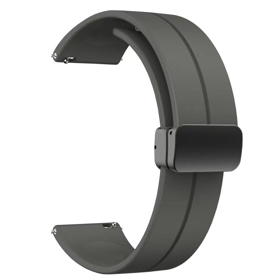 20mm Silikon Akıllı Saat Kordonu – Koyu Gri