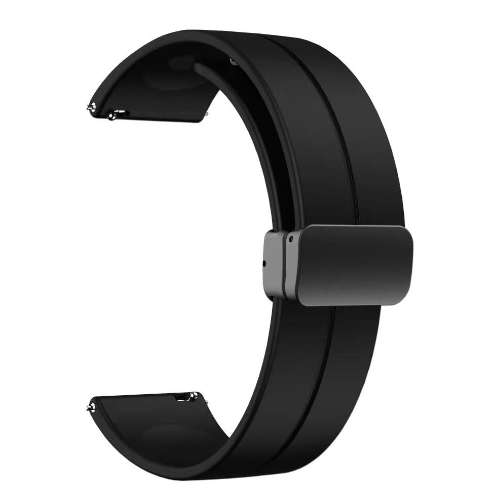 20mm Silikon Akıllı Saat Kordonu – Siyah