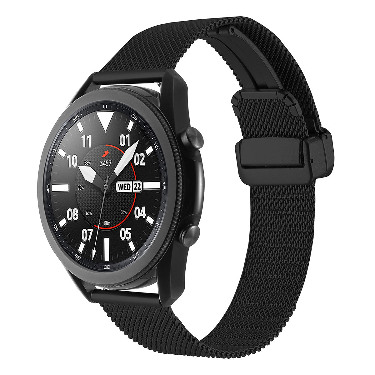 22mm Metal Akıllı Saat Kordonu – Siyah