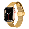 Apple Watch Uyumlu Metal Kordon – Gold