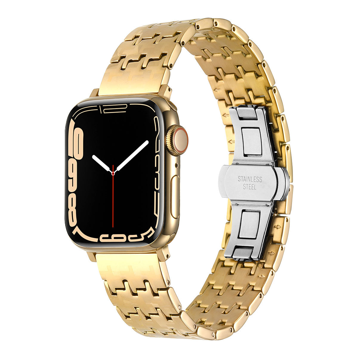 Apple Watch Uyumlu Metal Kordon – Gold